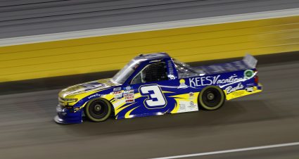 LAS VEGAS, NEVADA - SEPTEMBER 24: Howie Disavino III, driver of the #3 KEES Vacations/Bud's Chevrolet, drives during the NASCAR Camping World Truck Series Victoria's Voice Foundation 200 presented by Westgate Resorts at Las Vegas Motor Speedway on September 24, 2021 in Las Vegas, Nevada. (Photo by Steph Chambers/Getty Images) | Getty Images