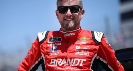 DOVER, DELAWARE - MAY 15: Justin Allgaier, driver of the #7 BRANDT Chevrolet, walks the grid during the NASCAR Xfinity Series Drydene 200 race at Dover International Speedway on May 15, 2021 in Dover, Delaware. (Photo by Sean Gardner/Getty Images) | Getty Images