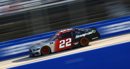 DARLINGTON, SOUTH CAROLINA - SEPTEMBER 04: Austin Cindric, driver of the #22 Snap on Ford, drives during the NASCAR Xfinity Series Sport Clips Haircuts VFW Help A Hero 200 at Darlington Raceway on September 04, 2021 in Darlington, South Carolina. (Photo by Jared C. Tilton/Getty Images) | Getty Images