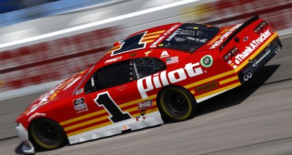 DARLINGTON, SOUTH CAROLINA - SEPTEMBER 04: Michael Annett, driver of the #1 PFJ Thank A Trucker Chevrolet, drives during the NASCAR Xfinity Series Sport Clips Haircuts VFW Help A Hero 200 at Darlington Raceway on September 04, 2021 in Darlington, South Carolina. (Photo by Jared C. Tilton/Getty Images) | Getty Images