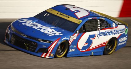 DARLINGTON, SOUTH CAROLINA - SEPTEMBER 05: Kyle Larson, driver of the #5 HendrickCars.com Chevrolet, drives during the NASCAR Cup Series Cook Out Southern 500 at Darlington Raceway on September 05, 2021 in Darlington, South Carolina. (Photo by Jared C. Tilton/Getty Images) | Getty Images