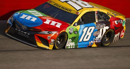 DARLINGTON, SOUTH CAROLINA - SEPTEMBER 05: Kyle Busch, driver of the #18 M&M's Toyota, drives during the NASCAR Cup Series Cook Out Southern 500 at Darlington Raceway on September 05, 2021 in Darlington, South Carolina. (Photo by Jared C. Tilton/Getty Images) | Getty Images