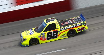 DARLINGTON, SOUTH CAROLINA - SEPTEMBER 05: Matt Crafton, driver of the #88 Ideal Door/Menards Toyota, drives during the NASCAR Camping World Truck Series In It To Win It 200 at Darlington Raceway on September 05, 2021 in Darlington, South Carolina. (Photo by Jared East/Getty Images) | Getty Images