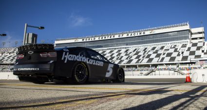 DAYTONA BEACH, FLORIDA - JANUARY 12: Dale Earnhardt Jr., driver of the #5 Hendrick Motorsports Chevrolet drives during the NASCAR Next Gen Test at Daytona International Speedway on January 12, 2022 in Daytona Beach, Florida. (Photo by James Gilbert/Getty Images) | Getty Images