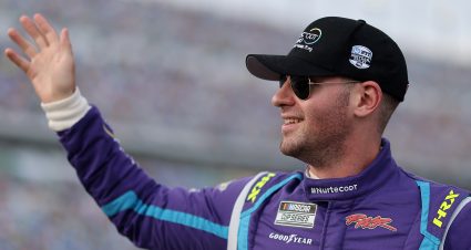 DAYTONA BEACH, FLORIDA - AUGUST 28: Cody Ware, driver of the #51 Nurtec ODT Chevrolet, participates in pre-race ceremonies prior to the NASCAR Cup Series Coke Zero Sugar 400 at Daytona International Speedway on August 28, 2021 in Daytona Beach, Florida. (Photo by James Gilbert/Getty Images) | Getty Images