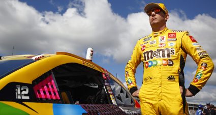 CONCORD, NORTH CAROLINA - OCTOBER 10: Kyle Busch, driver of the #18 M&M's Toyota, waits on the grid prior to the NASCAR Cup Series Bank of America ROVAL 400 at Charlotte Motor Speedway on October 10, 2021 in Concord, North Carolina. (Photo by Jared C. Tilton/Getty Images) | Getty Images