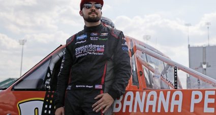 LEBANON, TENNESSEE - JUNE 18: Spencer Boyd, driver of the #20 Banana Pepper Sauce Chevrolet, waits on the grid during qualifying for the NASCAR Camping World Truck Series Rackley Roofing 200 at Nashville Superspeedway on June 18, 2021 in Lebanon, Tennessee. (Photo by Sarah Stier/Getty Images) | Getty Images