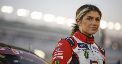 LAS VEGAS, NEVADA - OCTOBER 14: Hailie Deegan, driver of the #07 Pristine Auction Ford, looks on during qualifying for the NASCAR Xfinity Series Alsco Uniforms 302 at Las Vegas Motor Speedway on October 14, 2022 in Las Vegas, Nevada. (Photo by Sean Gardner/Getty Images) | Getty Images