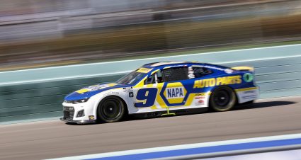 HOMESTEAD, FLORIDA - OCTOBER 23: Chase Elliott, driver of the #9 NAPA Auto Parts Chevrolet, drives during the NASCAR Cup Series Dixie Vodka 400 at Homestead-Miami Speedway on October 23, 2022 in Homestead, Florida. (Photo by Sean Gardner/Getty Images) | Getty Images
