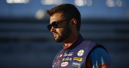 LAS VEGAS, NEVADA - OCTOBER 14: Bayley Currey, driver of the #4 Alka-Seltzer Chevrolet, looks on during qualifying for the NASCAR Xfinity Series Alsco Uniforms 302 at Las Vegas Motor Speedway on October 14, 2022 in Las Vegas, Nevada. (Photo by Sean Gardner/Getty Images) | Getty Images