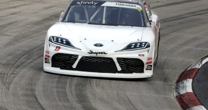 MARTINSVILLE, VIRGINIA - OCTOBER 28: Chad Finchum, driver of the #13 Finishing Touch/Food City Toyota, drives during qualifying for the NASCAR Xfinity Series Dead On Tools 250 at Martinsville Speedway on October 28, 2022 in Martinsville, Virginia. (Photo by Stacy Revere/Getty Images) | Getty Images
