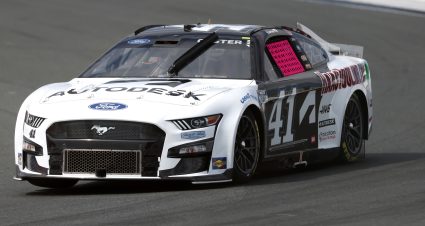 CONCORD, NORTH CAROLINA - OCTOBER 08: Cole Custer, driver of the #41 Autodesk/HaasTooling.com Ford, drives during  qualifying for NASCAR Cup Series Bank of America Roval 400  at Charlotte Motor Speedway on October 08, 2022 in Concord, North Carolina. (Photo by Mike Mulholland/Getty Images) | Getty Images