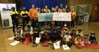Bobby Labonte, Herbalife Nutrition surprise kids in need with new bicycles