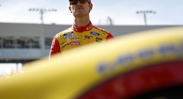 AVONDALE, ARIZONA - NOVEMBER 05: Joey Logano, driver of the #22 Shell Pennzoil Ford, looks on during qualifying for the NASCAR Cup Series Championship at Phoenix Raceway on November 05, 2022 in Avondale, Arizona. (Photo by Sean Gardner/Getty Images) | Getty Images