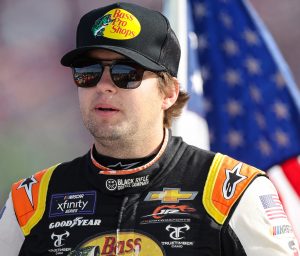 AVONDALE, ARIZONA - NOVEMBER 05: Noah Gragson, driver of the #9 Bass Pro Shops/TrueTimber/BRCC Chevrolet, makes his parade lap during pre-race ceremonies prior to the NASCAR Xfinity Series Championship at Phoenix Raceway on November 05, 2022 in Avondale, Arizona. (Photo by Christian Petersen/Getty Images) | Getty Images