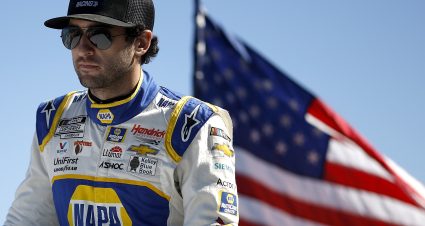 AVONDALE, ARIZONA - NOVEMBER 06: Chase Elliott, driver of the #9 NAPA Auto Parts Chevrolet, makes his parade lap during pre-race ceremonies prior to the NASCAR Cup Series Championship at Phoenix Raceway on November 06, 2022 in Avondale, Arizona. (Photo by Chris Graythen/Getty Images) | Getty Images