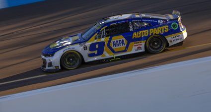 AVONDALE, ARIZONA - NOVEMBER 06: Chase Elliott, driver of the #9 NAPA Auto Parts Chevrolet, drives during the NASCAR Cup Series Championship at Phoenix Raceway on November 06, 2022 in Avondale, Arizona. (Photo by Jared C. Tilton/Getty Images) | Getty Images