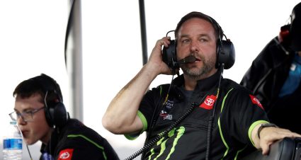 AVONDALE, ARIZONA - NOVEMBER 05: crew chief Chris Gayle looks on from the pit box during the NASCAR Xfinity Series Championship at Phoenix Raceway on November 05, 2022 in Avondale, Arizona. (Photo by Jared C. Tilton/Getty Images) | Getty Images