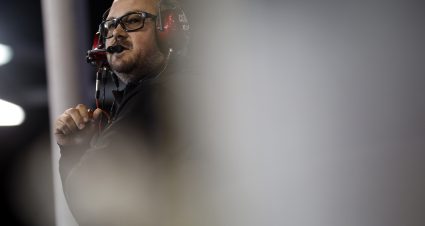AVONDALE, ARIZONA - NOVEMBER 04: Crew chief Danny Stockman Jr. for Chandler Smith, driver of the #18 Safelite AutoGlass Toyota, looks on during the NASCAR Camping World Truck Series Lucas Oil 150 at Phoenix Raceway on November 04, 2022 in Avondale, Arizona. (Photo by Jared C. Tilton/Getty Images) | Getty Images