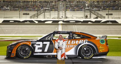 DAYTONA BEACH, FLORIDA - FEBRUARY 16: Jacques Villeneueve, driver of the #27 Hezeberg Engineering Systems Ford, poses for a photo on the grid during qualifying for the NASCAR Cup Series 64th Annual Daytona 500 at Daytona International Speedway on February 16, 2022 in Daytona Beach, Florida. (Photo by Jared C. Tilton/Getty Images) | Getty Images