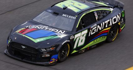 DAYTONA BEACH, FLORIDA - FEBRUARY 15: BJ McLeod, driver of the #78 NASCAR Ignition Ford, drives during practice for the NASCAR Cup Series 64th Annual Daytona 500 at Daytona International Speedway on February 15, 2022 in Daytona Beach, Florida. (Photo by Jared C. Tilton/Getty Images) | Getty Images