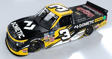 Jordan Anderson’s 2022 #3 BJ McLeod Motorsports Chevrolet paint scheme.