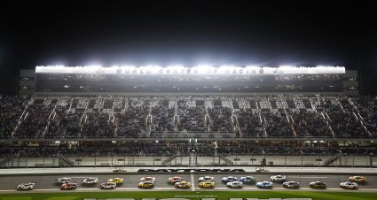 DAYTONA BEACH, FLORIDA - FEBRUARY 17: A general view of racing during the NASCAR Cup Series Bluegreen Vacations Duel #2 at Daytona at Daytona International Speedway on February 17, 2022 in Daytona Beach, Florida. (Photo by Jared C. Tilton/Getty Images) | Getty Images