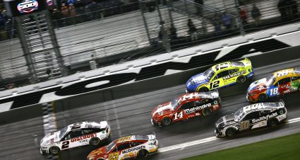 DAYTONA BEACH, FLORIDA - FEBRUARY 20: Austin Cindric, driver of the #2 Discount Tire Ford, crosses the finish line to win the NASCAR Cup Series 64th Annual Daytona 500 at Daytona International Speedway on February 20, 2022 in Daytona Beach, Florida. (Photo by Jared C. Tilton/Getty Images) | Getty Images
