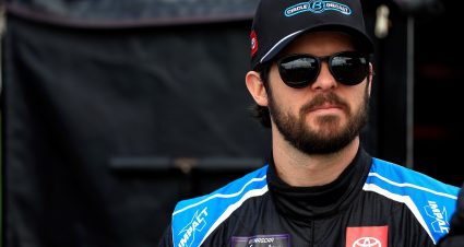 DAYTONA BEACH, FLORIDA - FEBRUARY 19: Ryan Truex, driver of the #26 Circle B Diecast Toyota, looks on from the garage area during qualifying for the NASCAR Xfinity Series Beef. It's What's For Dinner. 300 at Daytona International Speedway on February 19, 2022 in Daytona Beach, Florida. (Photo by Mike Ehrmann/Getty Images) | Getty Images