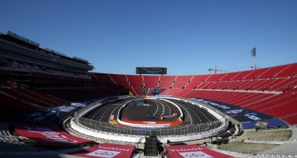 LOS ANGELES, CALIFORNIA - FEBRUARY 04: A general view of the Los Angeles Coliseum during previews for the NASCAR Cup Series Busch Light Clash on February 04, 2022 in Los Angeles, California. (Photo by Sean Gardner/Getty Images) | Getty Images