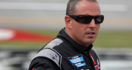 TALLADEGA, ALABAMA - OCTOBER 02: Johnny Sauter, driver of the #13 Toyota, waits on the grid prior to the NASCAR Camping World Truck Series Chevrolet Silverado 250 at Talladega Superspeedway on October 02, 2021 in Talladega, Alabama. (Photo by Chris Graythen/Getty Images) | Getty Images