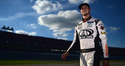 TALLADEGA, AL - OCTOBER 13:  Trevor Bayne, driver of the #6 AdvoCare Rehydrate Ford, walks to his car during qualifying for the Monster Energy NASCAR Cup Series 1000Bulbs.com 500 at Talladega Superspeedway on October 13, 2018 in Talladega, Alabama.  (Photo by Jared C. Tilton/Getty Images) | Getty Images