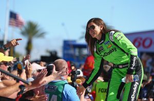 DAYTONA BEACH, FL - FEBRUARY 18: Danica Patrick, driver of the #7 GoDaddy Chevrolet, is introduced during pre race festivities prior to the start of the Monster Energy NASCAR Cup Series 60th Annual Daytona 500 at Daytona International Speedway on February 18, 2018 in Daytona Beach, Florida. (Photo by Sarah Crabill/Getty Images) | Getty Images