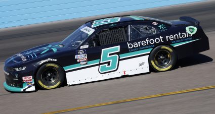 AVONDALE, ARIZONA - MARCH 12: Nicholas Sanchez, driver of the #5 Barefoot Rentals Chevrolet, drives during the NASCAR Xfinity Series United Rentals 200 at Phoenix Raceway on March 12, 2022 in Avondale, Arizona. (Photo by Sean Gardner/Getty Images) | Getty Images