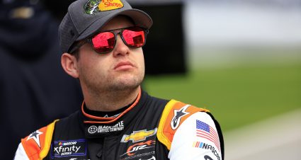 DAYTONA BEACH, FLORIDA - FEBRUARY 19: Noah Gragson, driver of the #9 Bass Pro Shops/TrueTimber/BRCC Chevrolet, looks on from the grid during qualifying for the NASCAR Xfinity Series Beef. It's What's For Dinner. 300 at Daytona International Speedway on February 19, 2022 in Daytona Beach, Florida. (Photo by Mike Ehrmann/Getty Images) | Getty Images