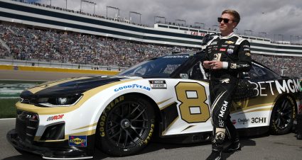 LAS VEGAS, NEVADA - MARCH 06: Tyler Reddick, driver of the #8 BetMGM Chevrolet, waits on the grid prior to the NASCAR Cup Series Pennzoil 400 at Las Vegas Motor Speedway on March 06, 2022 in Las Vegas, Nevada. (Photo by Meg Oliphant/Getty Images) | Getty Images