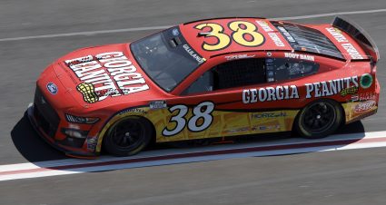HAMPTON, GEORGIA - MARCH 19: Todd Gilliland, driver of the #38 Georgia Peanuts Ford, drives during practice for the NASCAR Cup Series Folds of Honor QuikTrip 500 at Atlanta Motor Speedway on March 19, 2022 in Hampton, Georgia. (Photo by Sean Gardner/Getty Images) | Getty Images