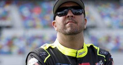 DAYTONA BEACH, FLORIDA - FEBRUARY 18: Matt Crafton, driver of the #88 Mold Armor/Menards Toyota, looks on during qualifying for the NASCAR Camping World Truck Series NextEra Energy 250 at Daytona International Speedway on February 18, 2022 in Daytona Beach, Florida. (Photo by Sean Gardner/Getty Images) | Getty Images