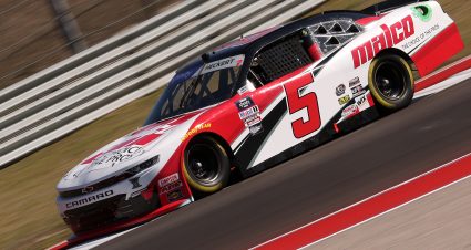 AUSTIN, TEXAS - MARCH 25: Scott Heckert, driver of the #5 Malco Chevrolet, drives during practice for the NASCAR Xfinity Series Pit Boss 250 at Circuit of The Americas on March 25, 2022 in Austin, Texas. (Photo by Dylan Buell/Getty Images) | Getty Images