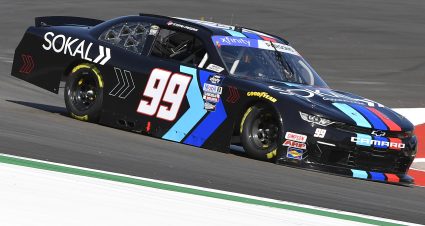 AUSTIN, TEXAS - MARCH 25: Stefan Parsons, driver of the #99 SOKAL Chevrolet, drives during qualifying for the NASCAR Xfinity Series Pit Boss 250 at Circuit of The Americas on March 25, 2022 in Austin, Texas. (Photo by Logan Riely/Getty Images) | Getty Images