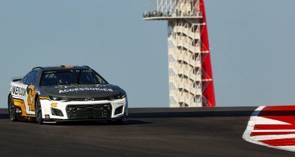 Ty Dillon’s 2022 #42 chevyliners.com Chevrolet paint scheme.