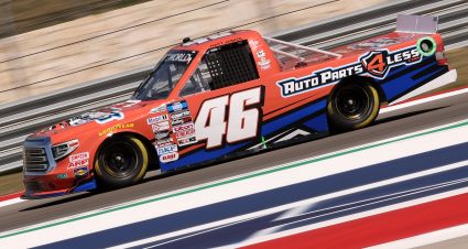 AUSTIN, TEXAS - MARCH 25: Matt Jaskol, driver of the #46 AutoParts4Less.com Toyota, drives during qualifying fir the NASCAR Camping World Truck Series at Circuit of The Americas on March 25, 2022 in Austin, Texas. (Photo by Dylan Buell/Getty Images) | Getty Images