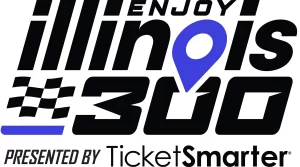 Enjoy Illinois 300 Presented By Ticketsmarter Logo