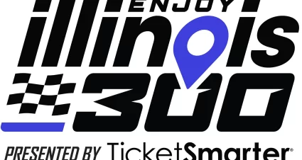 Enjoy Illinois 300 Presented By Ticketsmarter Logo