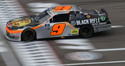 LAS VEGAS, NEVADA - MARCH 05: Noah Gragson, driver of the #9 Bass Pro Shops/TrueTimber/BRCC Chevrolet, drives during the NASCAR Xfinity Series Alsco Uniforms 300 at Las Vegas Motor Speedway on March 05, 2022 in Las Vegas, Nevada. (Photo by Meg Oliphant/Getty Images) | Getty Images