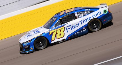 LAS VEGAS, NEVADA - MARCH 05: BJ McLeod, driver of the #78 Filtertime Ford, drives during practice for NASCAR Cup Series Pennzoil 400 at Las Vegas Motor Speedway on March 05, 2022 in Las Vegas, Nevada. (Photo by Dylan Buell/Getty Images) | Getty Images