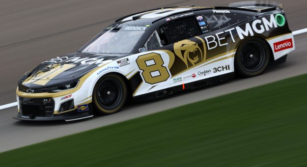 LAS VEGAS, NEVADA - MARCH 05: Tyler Reddick, driver of the #8 BetMGM Chevrolet, drives during practice for NASCAR Cup Series Pennzoil 400 at Las Vegas Motor Speedway on March 05, 2022 in Las Vegas, Nevada. (Photo by Dylan Buell/Getty Images) | Getty Images