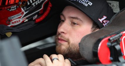 MARTINSVILLE, VIRGINIA - APRIL 08: Chase Briscoe, driver of the #14 Mahindra Tractors Ford, sits in his car during qualifying for the NASCAR Cup Series Blue-Emu Maximum Pain Relief 400 at Martinsville Speedway on April 08, 2022 in Martinsville, Virginia. (Photo by Meg Oliphant/Getty Images) | Getty Images