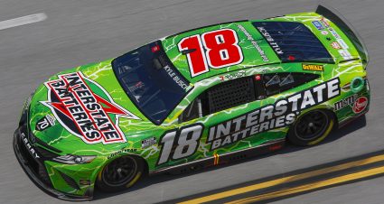 Kyle Busch’s 2022 #18 Interstate Batteries Toyota paint scheme.