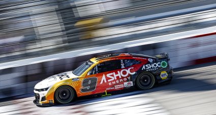 RICHMOND, VIRGINIA - APRIL 02: Chase Elliott, driver of the #9 A SHOC Chevrolet, drives during practice for the NASCAR Cup Series Toyota Owners 400 at Richmond Raceway on April 02, 2022 in Richmond, Virginia. (Photo by Jared C. Tilton/Getty Images) | Getty Images